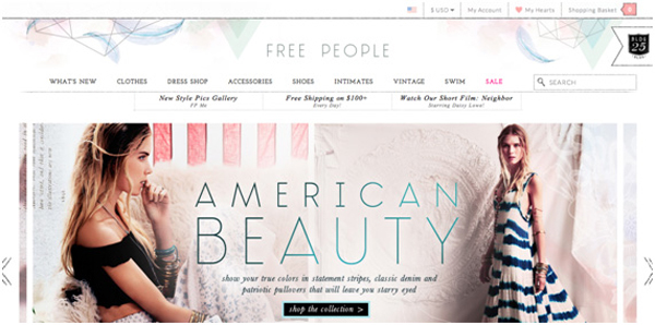 thiết kế web thời trang